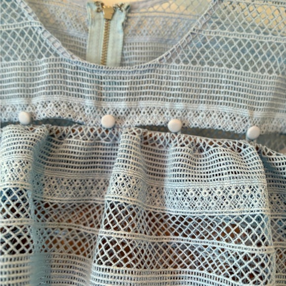 Cherie Blue Mini Grid Ruffle Black. And Retro Avant Garde Mini Dress Size Small - Picture 5 of 16